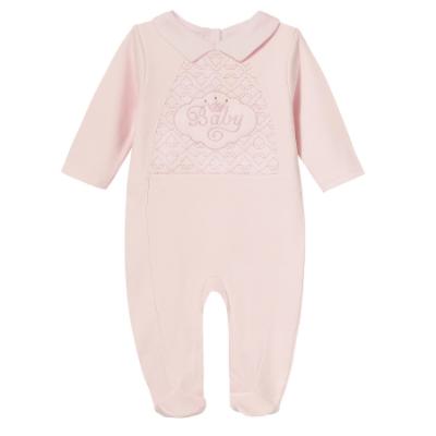 Picture of Sofija Baby Bambini Collection Babygrow With Collar - Pink