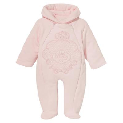 Picture of Sofija Baby Bambini Collection Front Opening Padded Pramsuit - Pink