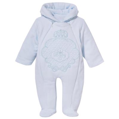 Picture of Sofija Baby Bambini Collection Front Opening Padded Pramsuit - Blue