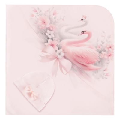 Picture of Sofija Baby Irmina Collection Swaddle & Hat Set X 2 - Pink
