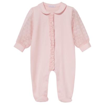 Picture of Sofija Baby Sabrina Collection Heart Tulle Babygrow With Collar - Pink