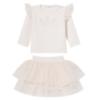 Picture of Sofija Baby Sabrina Collection Top & Tulle Heart Skirt & Headband Set x 3 - Ivory