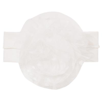 Picture of Sofija Baby Sabrina Collection Soft Headband With Heart Tulle - Ivory
