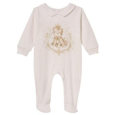 Picture of Sofija Baby Asim Collection Babygrow With Collar - Ivory