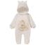 Picture of Sofija Baby Asim Collection Front Opening Padded Pramsuit - Ivory