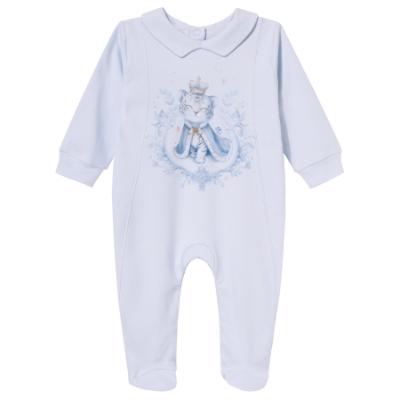 Picture of Sofija Baby Asim Collection Babygrow With Collar - Blue