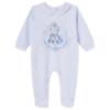 Picture of Sofija Baby Asim Collection Babygrow With Collar Hat & Swaddle Set X 3 - Blue