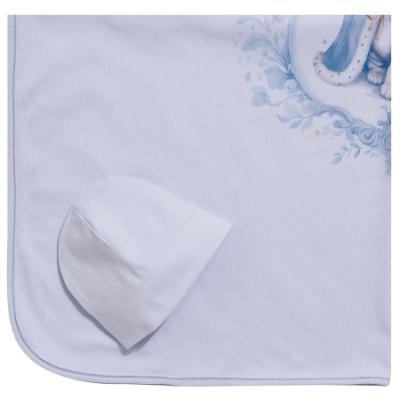 Picture of Sofija Baby Asim Collection Swaddle & Hat Set X 2 - Blue
