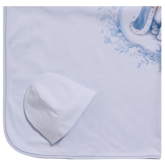 Picture of Sofija Baby Asim Collection Swaddle & Hat Set X 2 - Blue