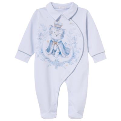 Picture of Sofija Baby Asim Collection Front Opening Babygrow - Blue