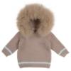 Picture of Bimbalo Baby Boys Knitted set with Detachable Trim - Beige Grey Ivory