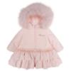 Picture of Bimbalo Girls Padded Coat with Detachable Trim - Pale Pink