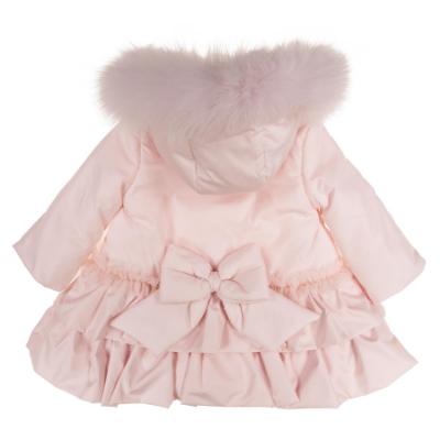 Picture of PRE ORDER Bimbalo Girls Padded Coat with Detachable Trim - Pale Pink