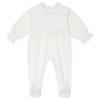 Picture of Deolinda Baby Girls Dream Smocked Sleepsuit & Hat Set X 2 - Ivory