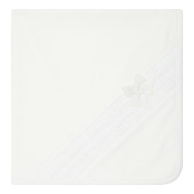 Picture of Deolinda Baby Girls Dream Smocked Velour Blanket - Ivory