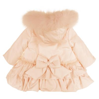 Picture of PRE ORDER Bimbalo Girls Padded Coat with Detachable Trim - Beige