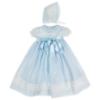Picture of ACH Baby Gown & Bonnet Set X 2 - Blue White