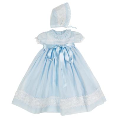 Picture of ACH Baby Gown & Bonnet Set X 2 - Blue White