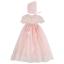 Picture of ACH Baby Gown & Bonnet Set X 2 - Pink White