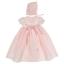 Picture of ACH Baby Gown & Bonnet Set X 2 - Pink White