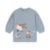 Picture of Mayoral Toddler Girls Winter Fleece Jersey Dress - Blue Opal