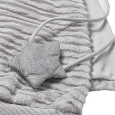 Picture of Mayoral Toddler Girls Winter Faux Fur Dress With Bag Set X 2 - Pearl Grey