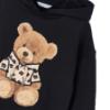 Picture of Mayoral Girls Winter Teddy Bear Hooded Tunic - Black Beige