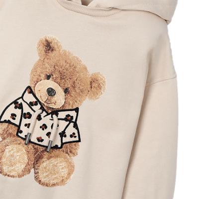 Picture of Mayoral Girls Winter Teddy Bear Hooded Tunic - Beige