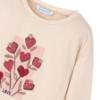 Picture of Mayoral Girls Winter Strawberry Love Hearts Top & Legging Set X 2 - Beige Red