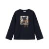 Picture of Mayoral Girls Winter Glitter Teddy Bear Top & Legging Set X 2 - Black Beige