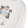 Picture of Mayoral Girls Winter Top & Check Shorts Set X 2 - Ivory Navy Blue