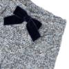 Picture of Mayoral Girls Winter Top & Velvet Bow Shorts Set X 2 - Ivory Navy Blue