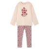 Picture of Mayoral Girls Winter Strawberry Love Hearts Top & Legging Set X 2 - Beige Red