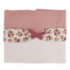 Picture of Deolinda Baby Girls Ella Floral Band & Bow Velour Blanket - Ivory Dark Pink