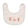 Picture of Jamiks Kids Baby Girls Charlene 3 Bears Babygrow Hat Swaddle Bib Velour Set X 4 - Ivory Pink