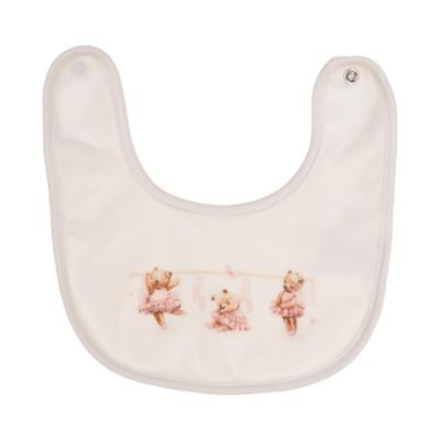 Picture of Jamiks Kids Baby Girls Charlene 3 Bears Babygrow Hat Swaddle Bib Velour Set X 4 - Ivory Pink