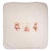 Picture of Jamiks Kids Baby Girls Charlene 3 Bears Babygrow Hat Swaddle Bib Velour Set X 4 - Ivory Pink