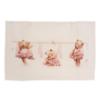 Picture of Jamiks Kids Baby Girls Charlene 3 Bears Babygrow Hat Swaddle Bib Velour Set X 4 - Ivory Pink
