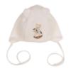 Picture of Jamiks Kids Baby Boys Andretti Rocking Horse  Babygrow Hat Swaddle Bib Velour Set X 4 - Ivory Pale Blue