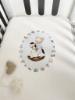 Picture of Jamiks Kids Baby Boys Andretti Rocking Horse  Babygrow Hat Swaddle Bib Velour Set X 4 - Ivory Pale Blue