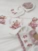 Picture of Jamiks Kids Baby Girls Charlene 3 Bears Babygrow Hat Swaddle Bib Velour Set X 4 - Ivory Pink