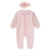 Picture of Sofija Baby Sabrina Collection Heart Tulle Babygrow With Headband Set X 2 - Pink