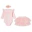 Picture of Sofija Baby Sabrina Collection Bodysuit & Tulle Heart Skirt & Headband Set x 3 - Pink
