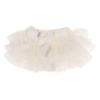 Picture of Beau KiD Baby Girls Lace Ruffle Bloomer Panties With Diamante Satin Bow - Ivory