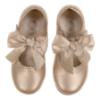 Picture of Beau KiD Girls Easy On Detachable Satin Bow Mary Jane Shoe  - Metallic Gold Leather