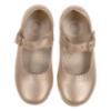 Picture of Beau KiD Girls Easy On Detachable Satin Bow Mary Jane Shoe  - Metallic Gold Leather