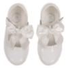 Picture of Beau KiD Girls Easy On Detachable Satin Bow Mary Jane Shoe  - White Patent Leather