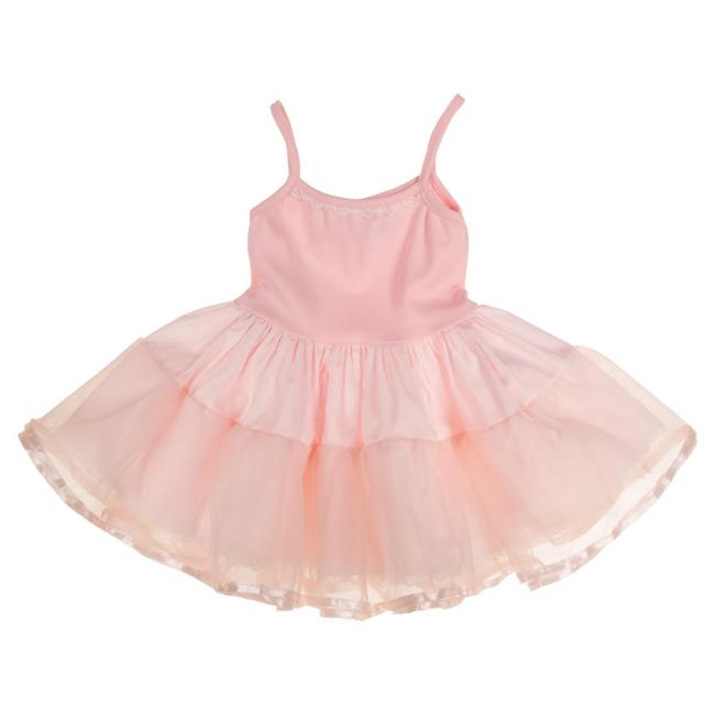 Picture of Beau KiD Girls Cotton Ruffle Petticoat With Tulle & Lace - Pink