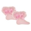 Picture of Beau KiD Girls TuTu Tulle Ruffle Ankle Socks With Satin Bow - Pink