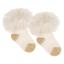 Picture of Beau KiD Girls Tulle Ruffle Ankle Socks With Gold Fleck - Ivory Gold